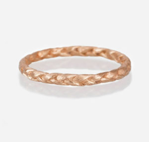 14k Rose Gold Medium Braid Ring