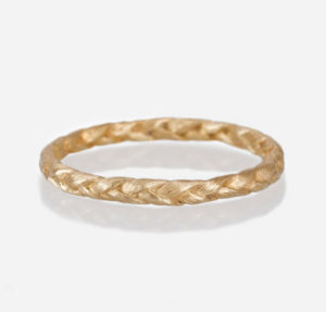 14k Gold Med Braid Ring