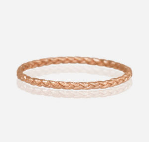 Rose Gold Small Braid Ring