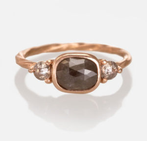 Custom 14k Rose Gold Engagement Ring