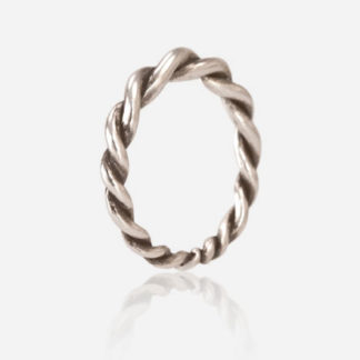 Small Twist Ring Silver